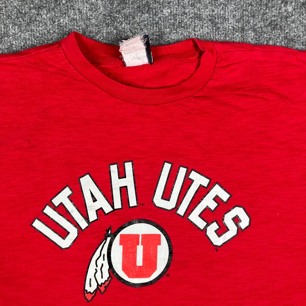 TSI Sportswear T-Shirt Mens XL Utah Utes Graphic NCAA Vintage Fanwear